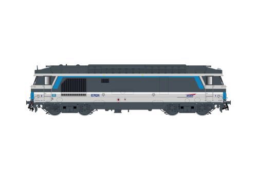 Jouef HJ2447S SNCF 4-achsige Diesellokomotive BB 167424 Multiservice  Ep.VI  DCS